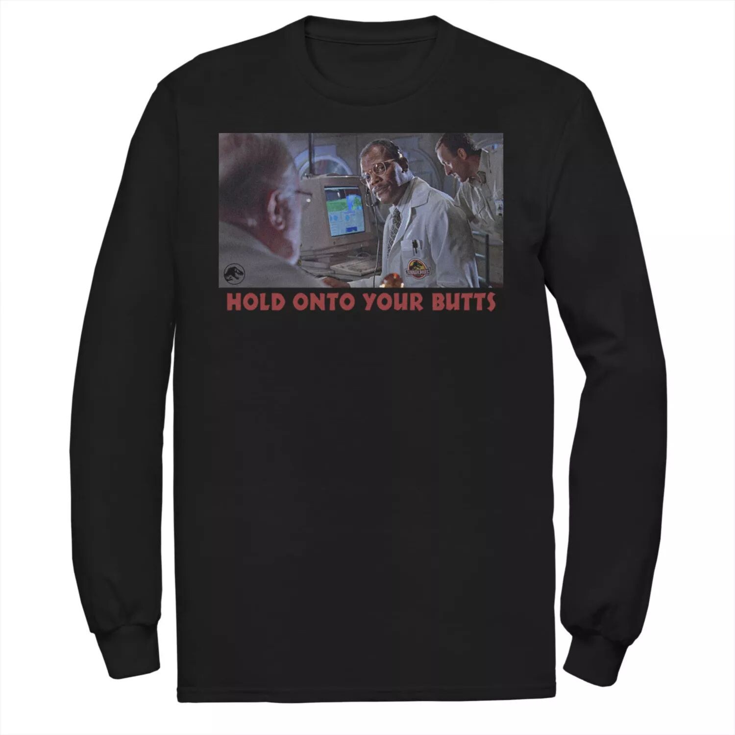 Мужская футболка с изображением доктора Рэя Арнольда «Парк Юрского периода» с фотографией «Держись за популяцию» Jurassic Park, черный
Мужская футболка с изображением доктора Рэя Арнольда «Парк Юрского периода» с фотографией «Держись за популяцию» Jurassic Park, черный