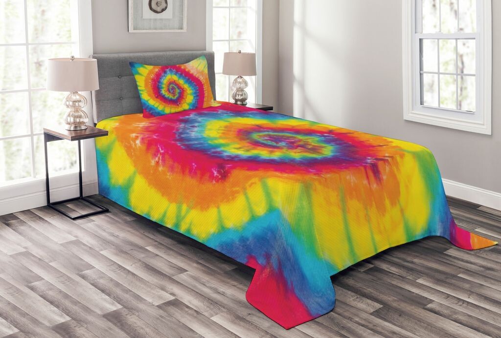 Комплект покрывала ABAKUHAUS Tie Dye, абстрактный красочный батик, комплект с моющимися наволочками, для односпальных кроватей 170 x 220 см, разноцветный
Комплект покрывала ABAKUHAUS Tie Dye, абстрактный красочный батик, комплект с моющимися наволочками, для односпальных кроватей 170 x 220 см, разноцветный