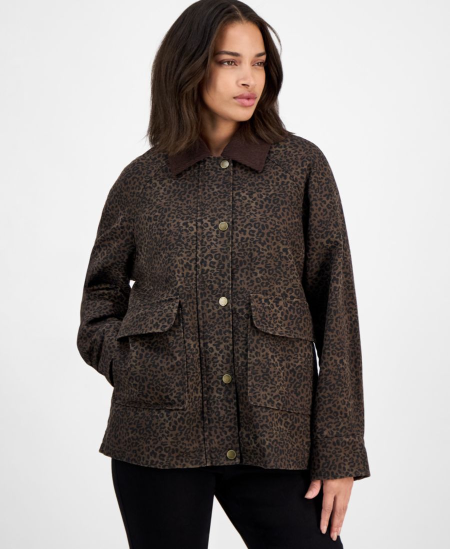 Женская вельветовая куртка с воротником в деревенском стиле BCBG, Brown Leopard
Женская вельветовая куртка с воротником в деревенском стиле BCBG, Brown Leopard
