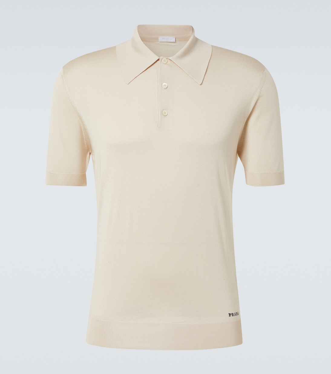 Шелковая поло Prada, Naturale
Шелковая поло Prada, Naturale