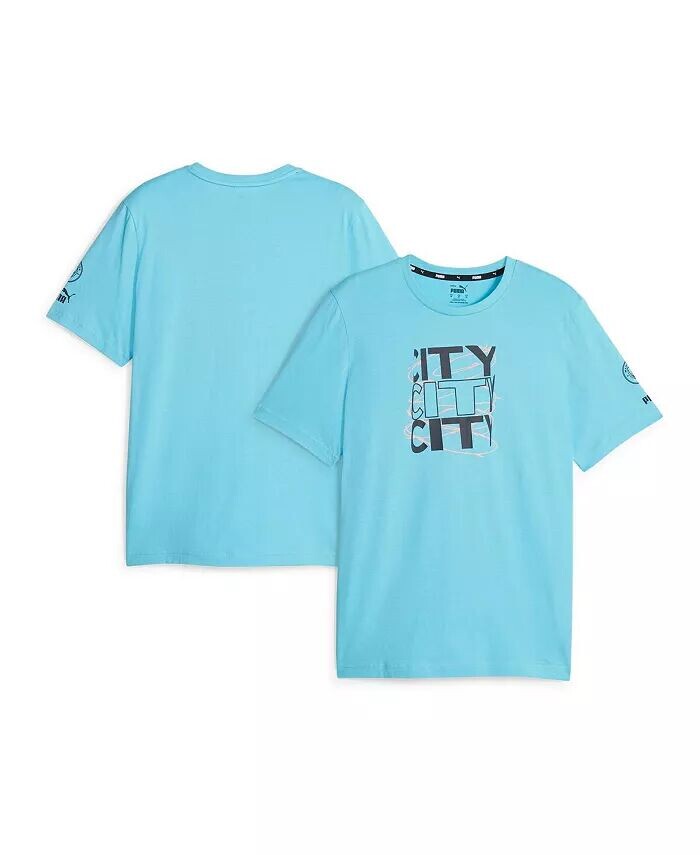 Мужская небесно-голубая футболка Manchester City Ftbl Core с рисунком Puma, синий
Мужская небесно-голубая футболка Manchester City Ftbl Core с рисунком Puma, синий