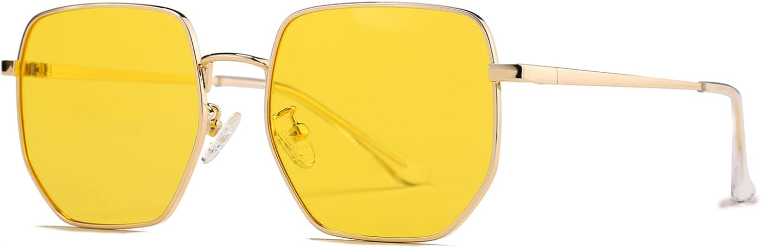 Солнцезащитные очки HJSTES с большими шестиугольными поляризованными линзами для женщин и мужчин, модные квадратные, с зеркальными линзами и защитой от УФ-излучения, A03 Gold Frame/Yellow Lens
Солнцезащитные очки HJSTES с большими шестиугольными поляризованными линзами для женщин и мужчин, модные квадратные, с зеркальными линзами и защитой от УФ-излучения, A03 Gold Frame/Yellow Lens