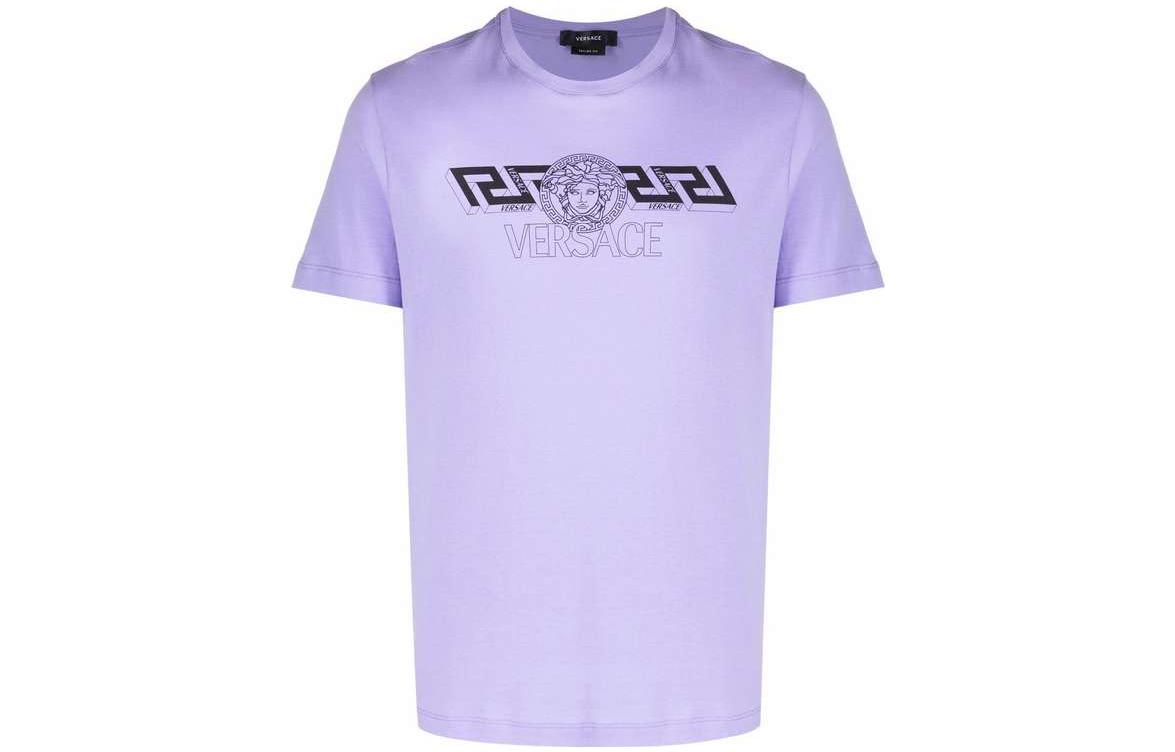 VERSACE Мужская футболка с логотипом Lilac & White, Белый, VERSACE Мужская футболка с логотипом Lilac & White
VERSACE Мужская футболка с логотипом Lilac & White, Белый, VERSACE Мужская футболка с логотипом Lilac & White