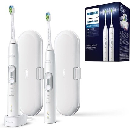 Электрическая звуковая зубная щетка Sonicare Protectiveclean 6100, белая, Philips
Электрическая звуковая зубная щетка Sonicare Protectiveclean 6100, белая, Philips