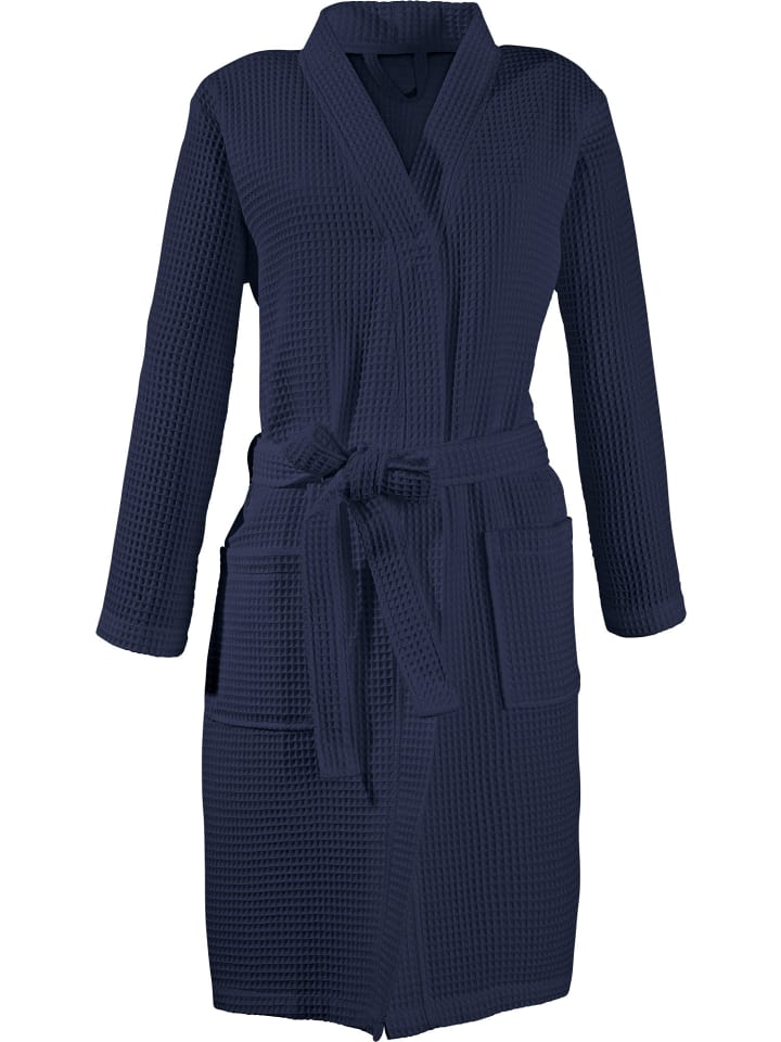 Erwin Müller Унисекс короткий банный халат из пике Hohenfels темно-синего цвета
Erwin Müller Унисекс короткий банный халат из пике Hohenfels темно-синего цвета