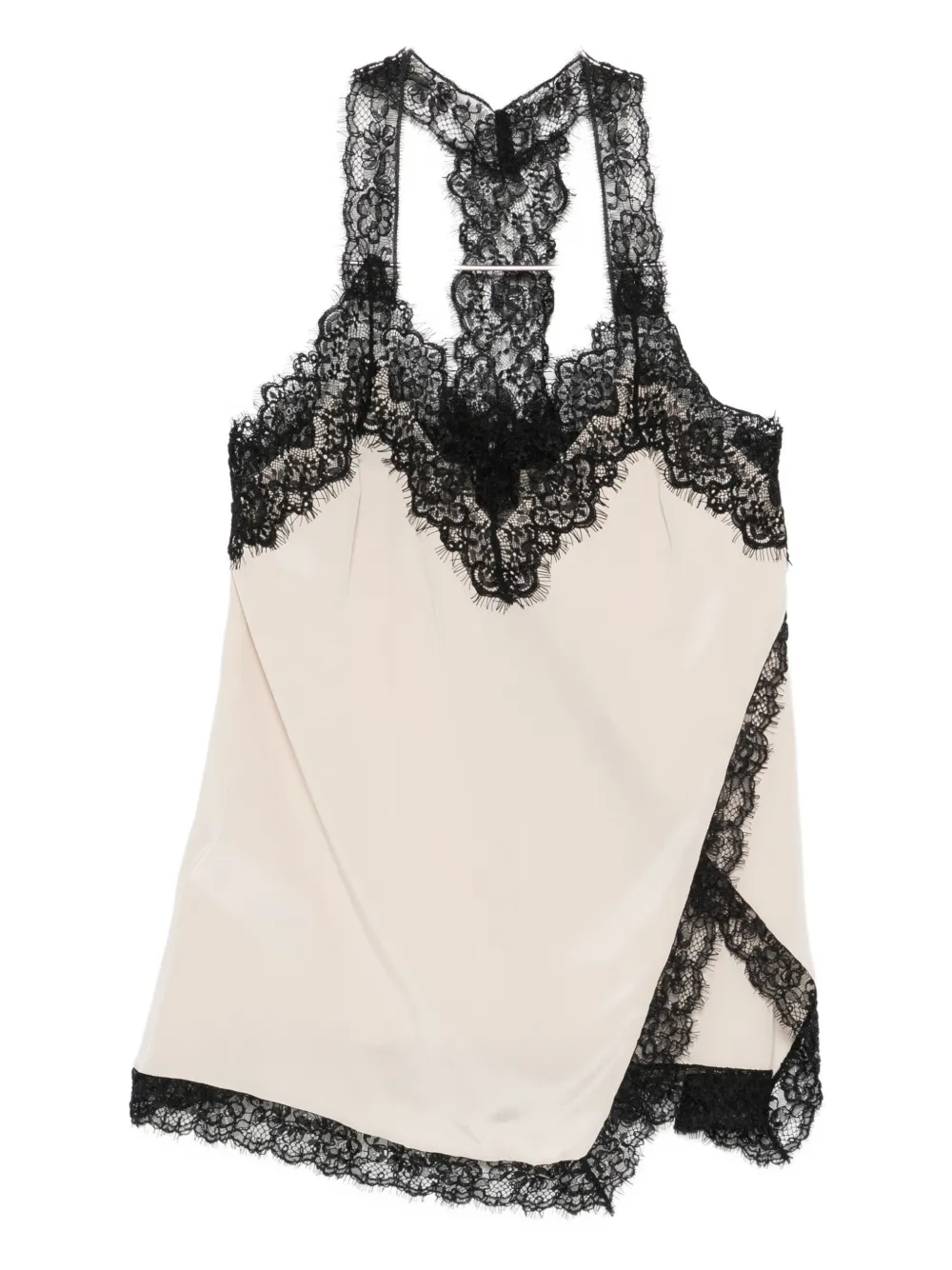 Шелковый топ с кружевной отделкой PINKO, нейтральный
Шелковый топ с кружевной отделкой PINKO, нейтральный