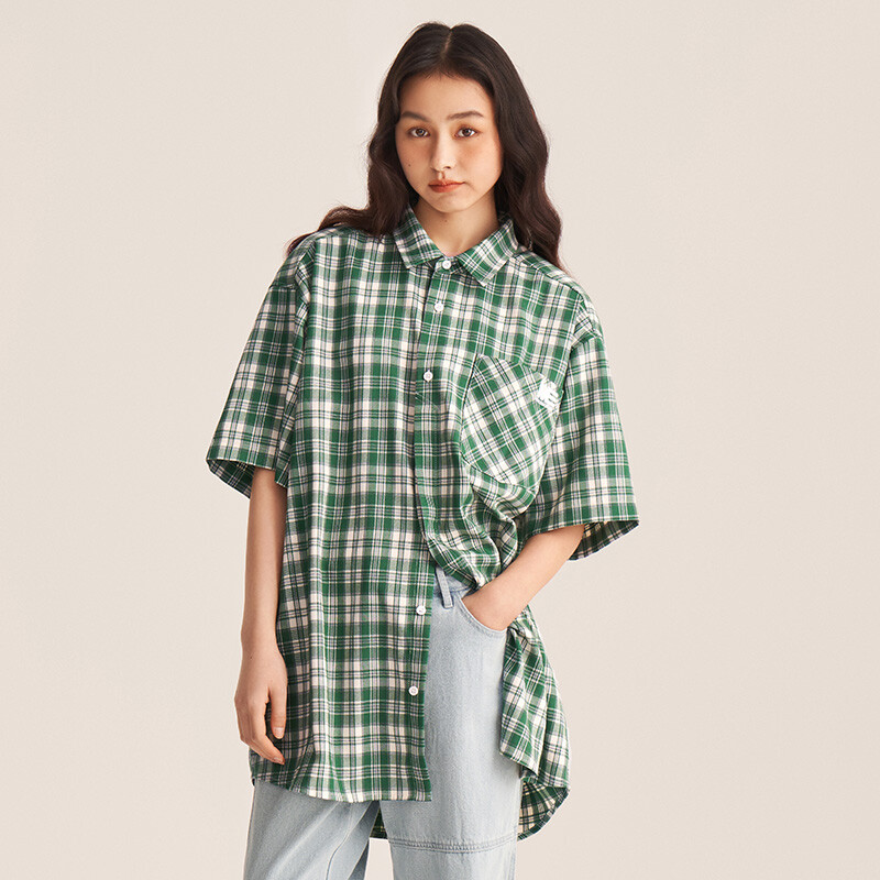 Рубашка унисекс Mind Error, зеленый 
Рубашка унисекс Mind Error, зеленый