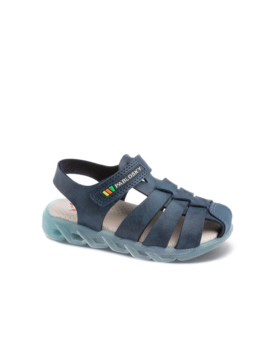 Закрытые детские сандалии на липучке темно-синего цвета Pablosky, темно-синий
Закрытые детские сандалии на липучке темно-синего цвета Pablosky, темно-синий