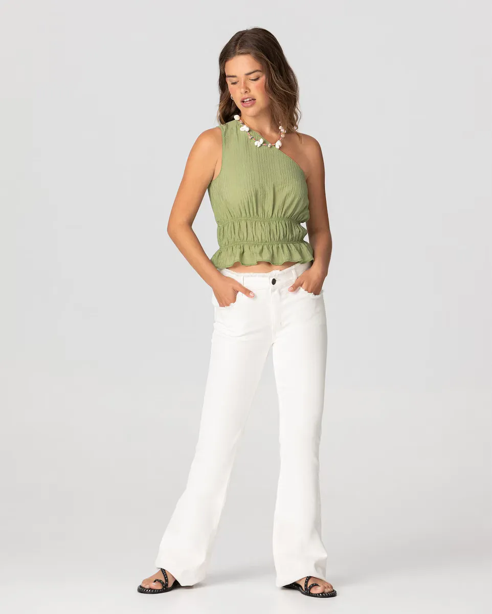 Женские джинсы с высокой посадкой и рваным низом Noon, белый
Женские джинсы с высокой посадкой и рваным низом Noon, белый