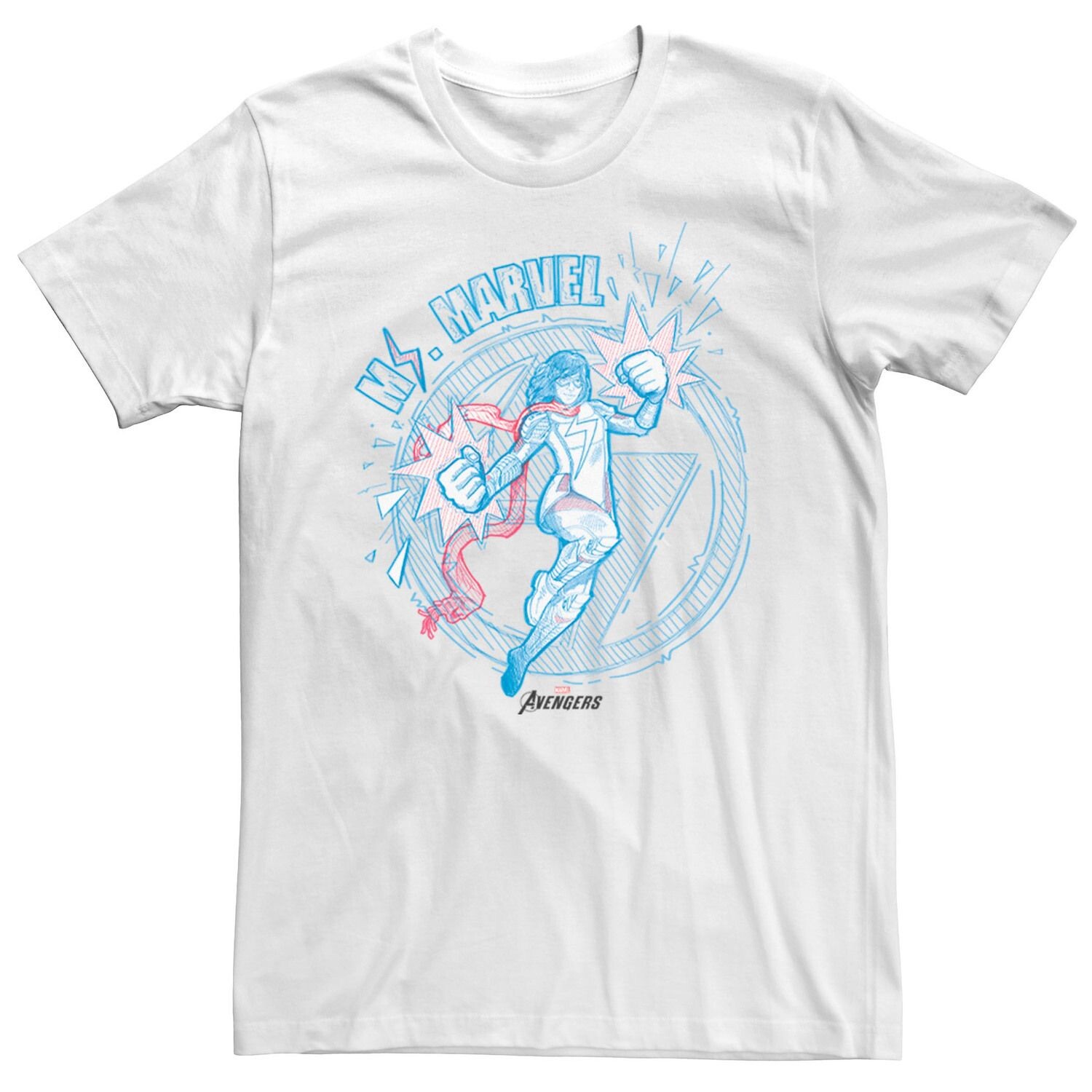 Мужская футболка с логотипом Marvel Ms Marvel Doodle Licensed Character
Мужская футболка с логотипом Marvel Ms Marvel Doodle Licensed Character