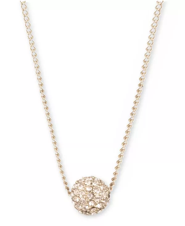 Ожерелье с подвеской в виде хрустального огненного шара 16 дюймов + удлинитель 2 дюйма Givenchy, gold
Ожерелье с подвеской в виде хрустального огненного шара 16 дюймов + удлинитель 2 дюйма Givenchy, gold