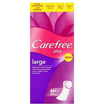Plus Large 20 ежедневных прокладок, 1 шт. Carefree
Plus Large 20 ежедневных прокладок, 1 шт. Carefree