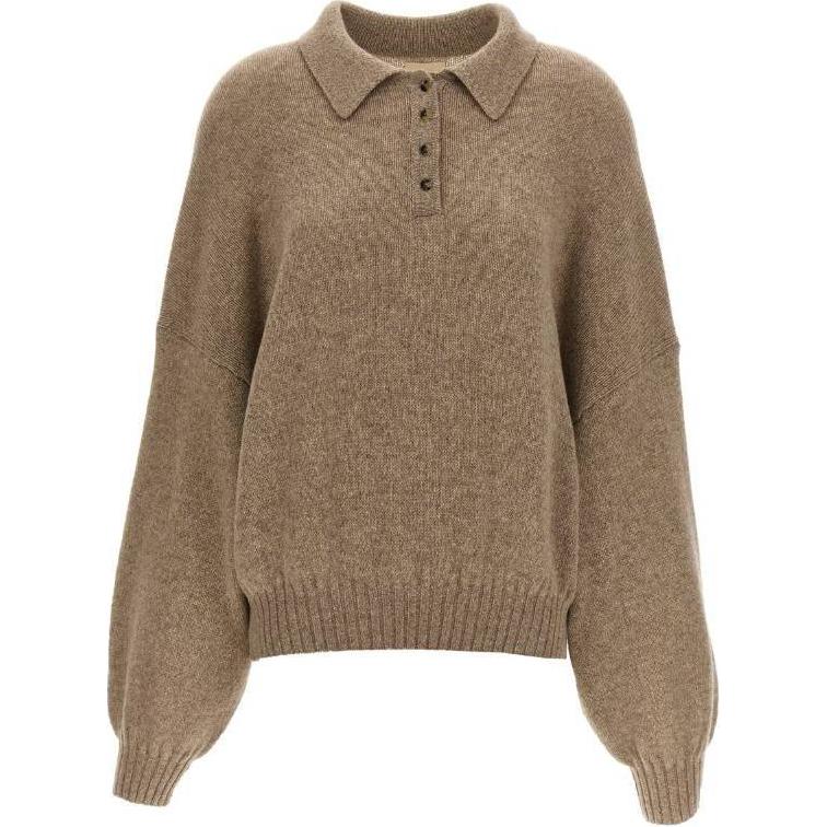 Длинный рукав поло свитер Rene KHAITE, Умбра
Длинный рукав поло свитер Rene KHAITE, Умбра