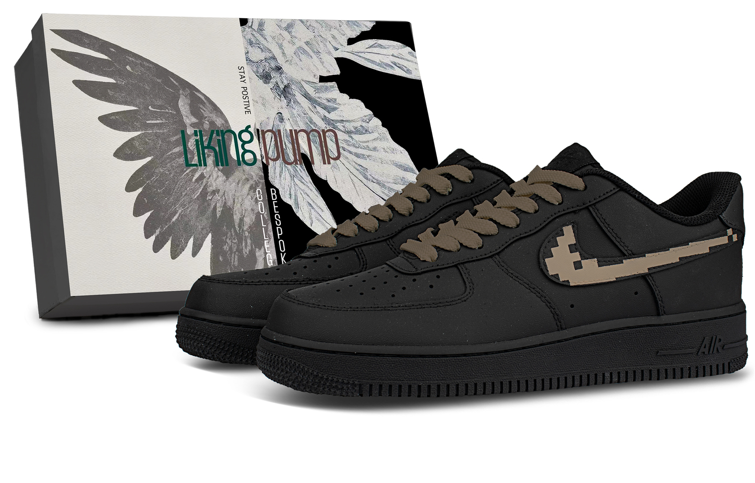 Nike Air Force 1 Coverage Low top Skateboard Shoes Unisex Black Brown
Nike Air Force 1 Coverage Low top Skateboard Shoes Unisex Black Brown