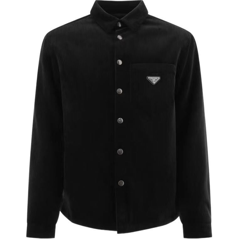 Рубашка мужская черная Prada, черный
Рубашка мужская черная Prada, черный