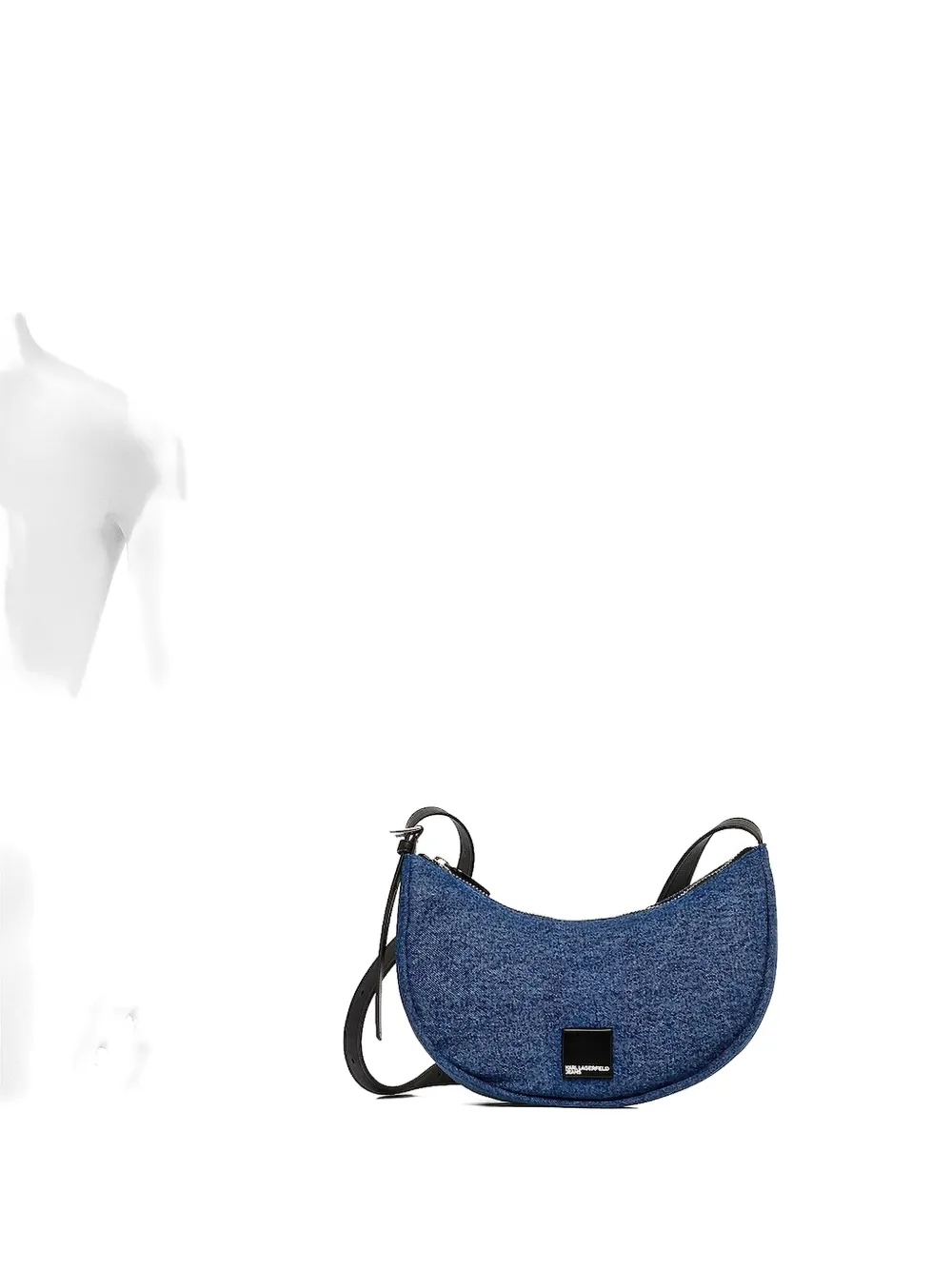Сумка-мессенджер из джинсовой ткани в форме полумесяца Karl Lagerfeld Jeans, синий
Сумка-мессенджер из джинсовой ткани в форме полумесяца Karl Lagerfeld Jeans, синий