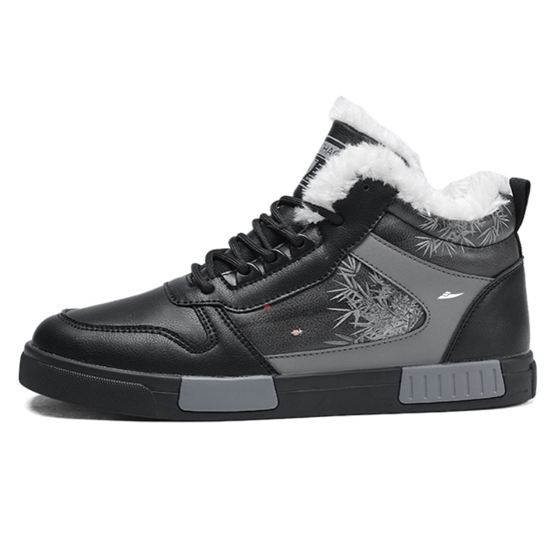 Kuding Теплые высокие скейтерские кроссовки мужские - полностью черные, цвет All Black
Kuding Теплые высокие скейтерские кроссовки мужские - полностью черные, цвет All Black