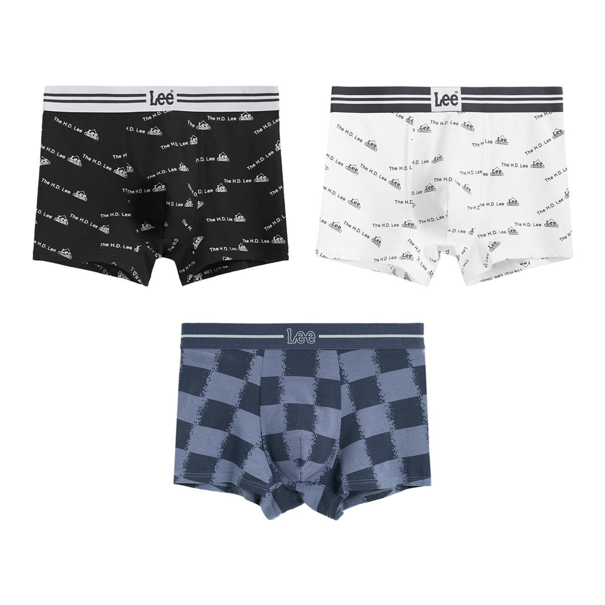 Комплект мужских трусов подарочный набор Lee, 3 Pack (Black+White+Square)
Комплект мужских трусов подарочный набор Lee, 3 Pack (Black+White+Square)
