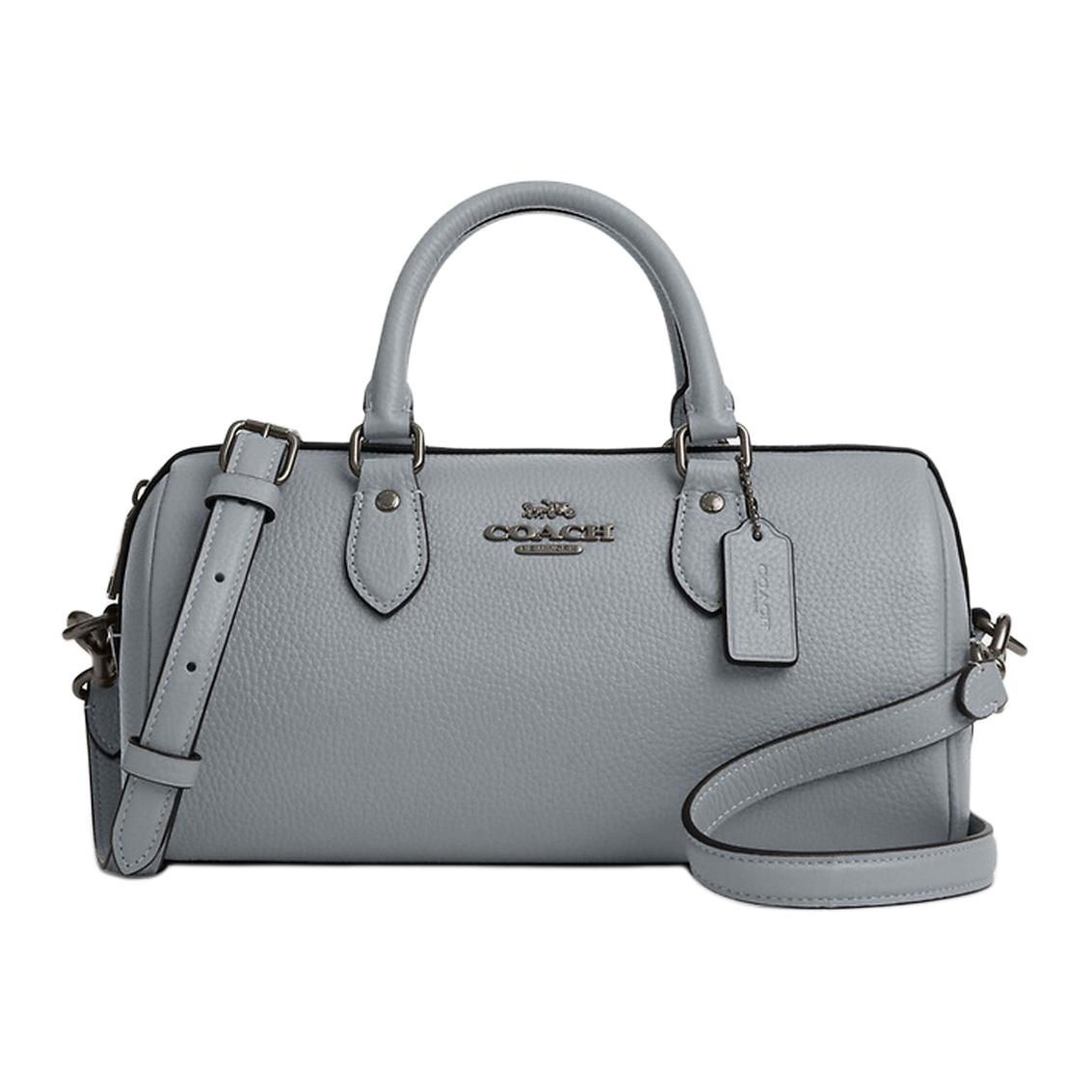COACH Роуэн Личи Зернистая кожаная сумка через плечо поясная сумка женская среднего размера серо-голубая
COACH Роуэн Личи Зернистая кожаная сумка через плечо поясная сумка женская среднего размера серо-голубая