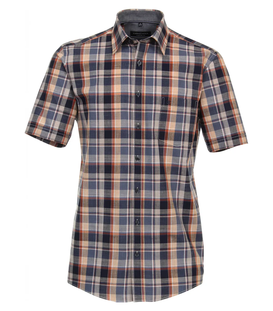 Рубашка CASAMODA с короткими рукавами "Повседневная рубашка CASAMODA с короткими рукавами в клетку ", синий 
Рубашка CASAMODA с короткими рукавами "Повседневная рубашка CASAMODA с короткими рукавами в клетку ", синий