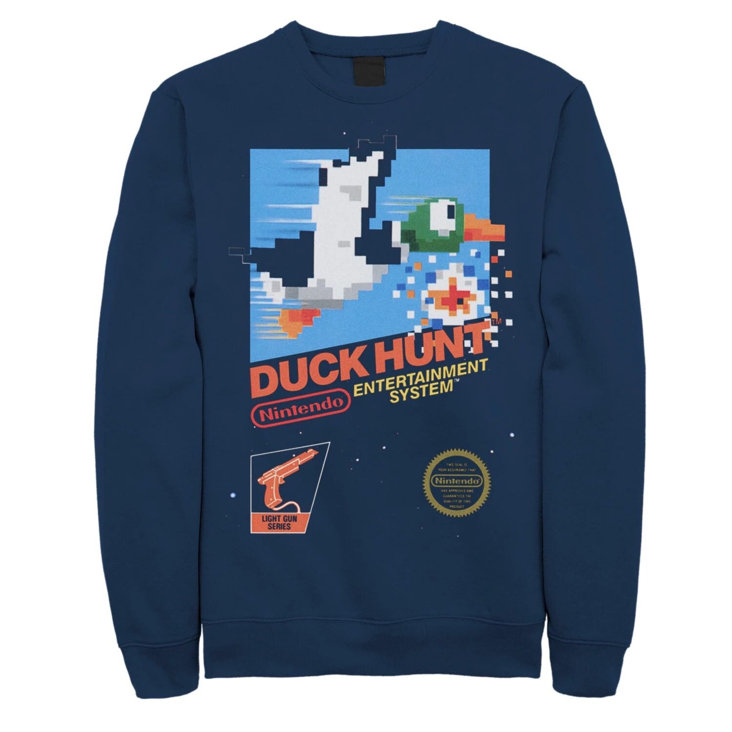 Мужская толстовка в стиле ретро с винтажным чехлом Nintendo NES Duck Hunt Licensed Character
Мужская толстовка в стиле ретро с винтажным чехлом Nintendo NES Duck Hunt Licensed Character