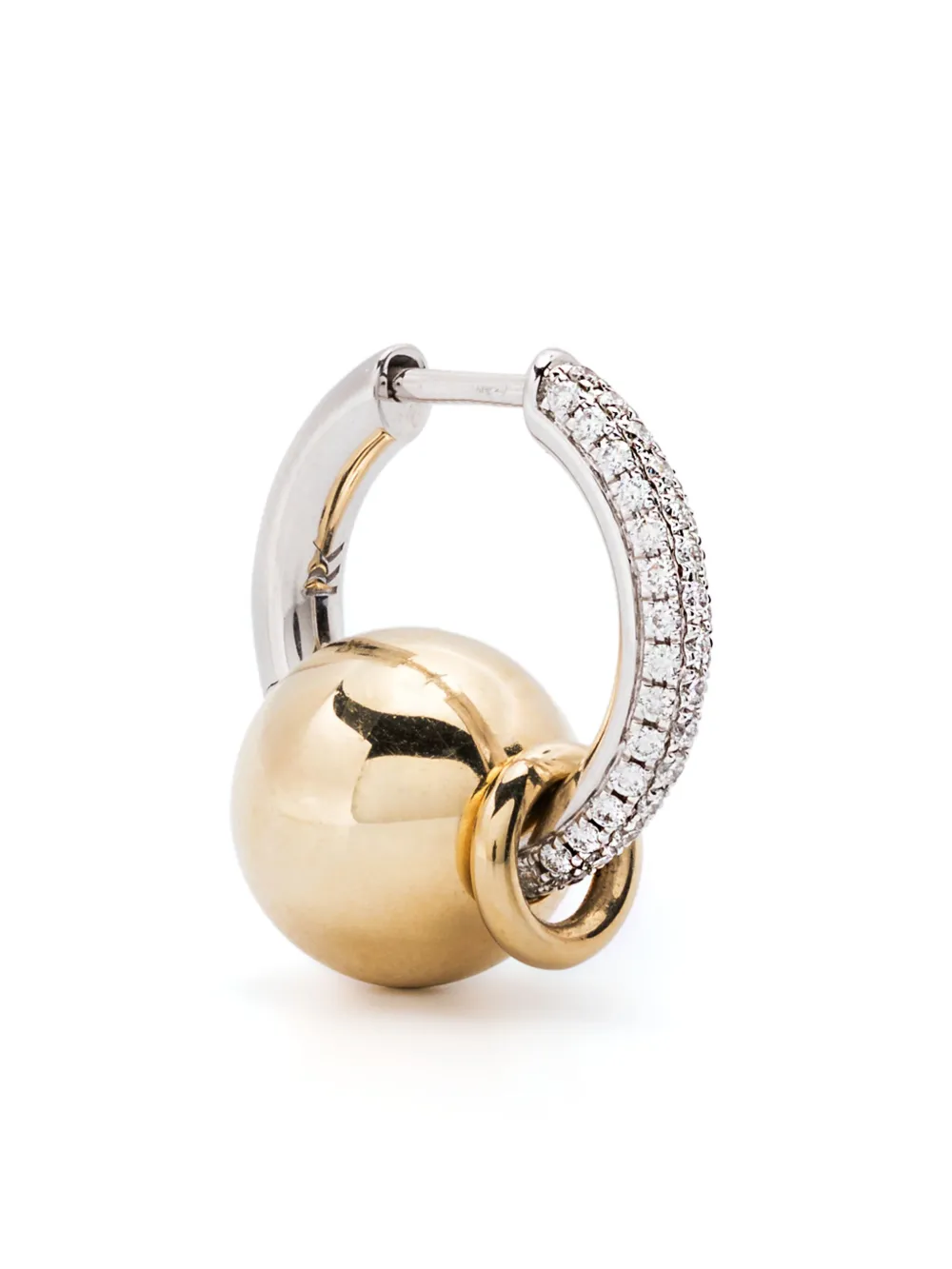 Золотая серьга-кольцо The Piercing с бриллиантами Rainbow K, серебяный
Золотая серьга-кольцо The Piercing с бриллиантами Rainbow K, серебяный