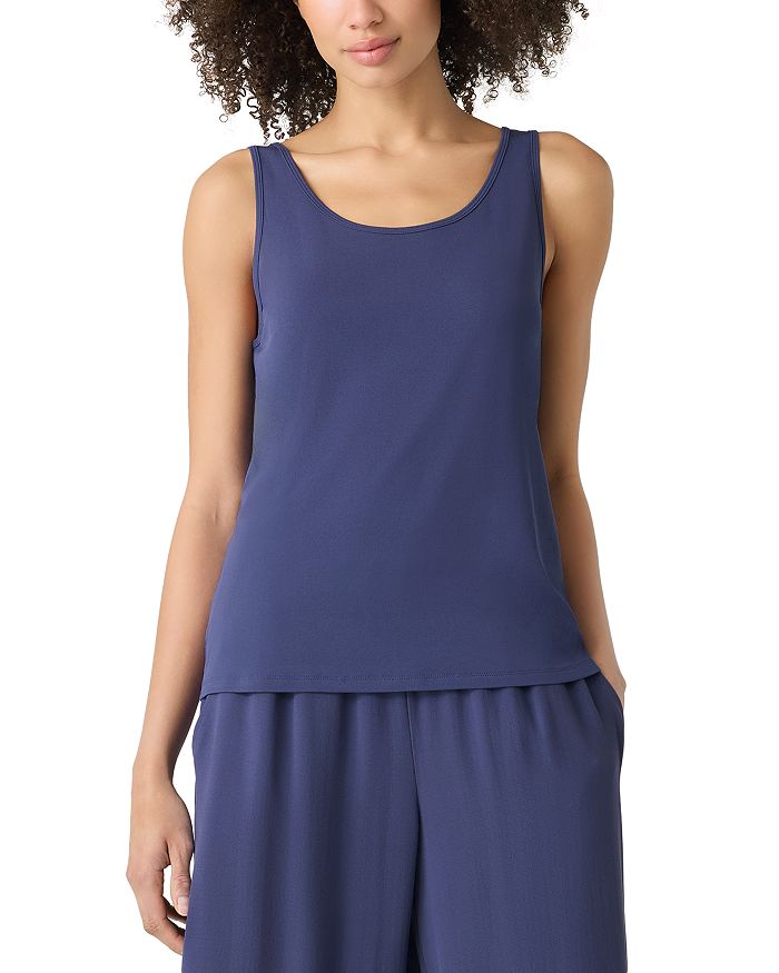 Шелковый топ с круглым вырезом Slim Fit Eileen Fisher, фиолетовый
Шелковый топ с круглым вырезом Slim Fit Eileen Fisher, фиолетовый