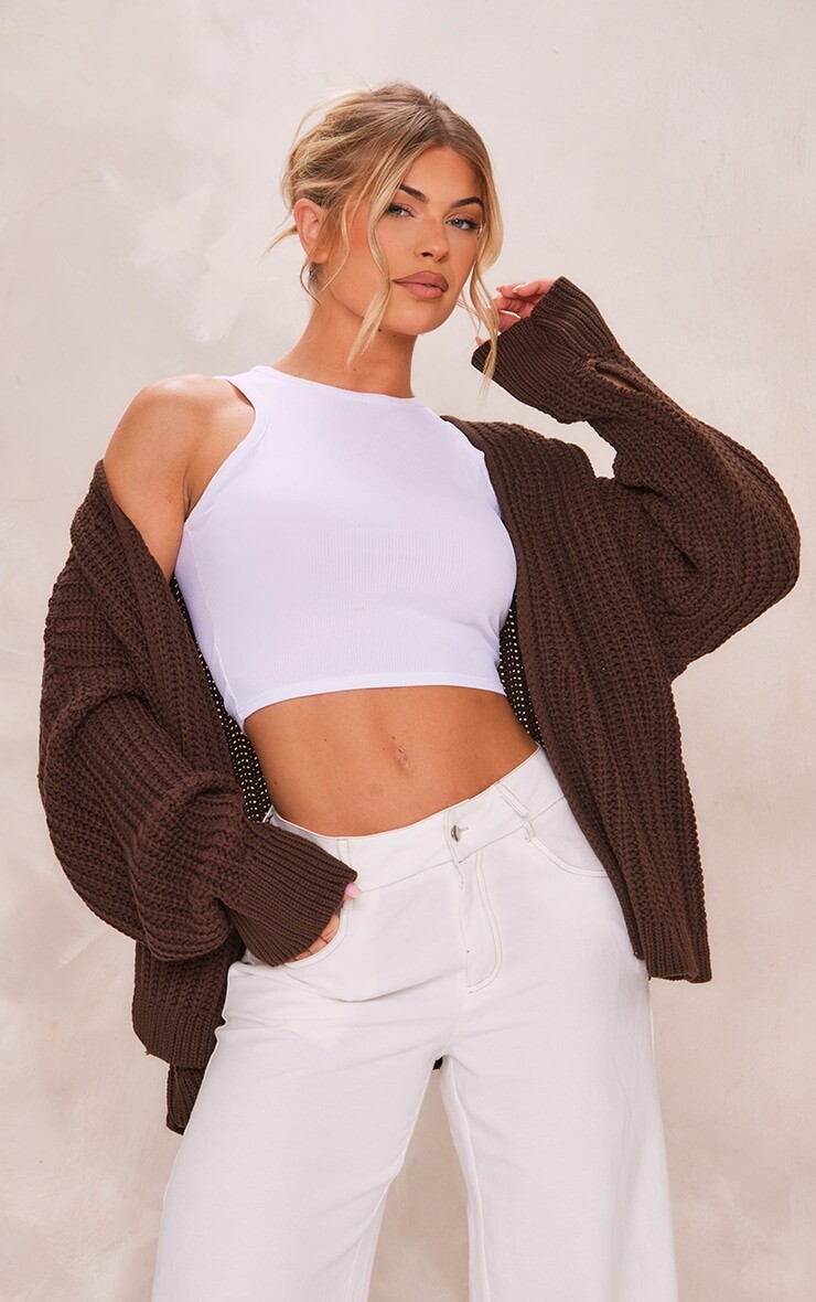 PrettyLittleThing Кардиган массивной вязки шоколадного цвета с напуском, Коричневый, PrettyLittleThing Кардиган массивной вязки шоколадного цвета с напуском
PrettyLittleThing Кардиган массивной вязки шоколадного цвета с напуском, Коричневый, PrettyLittleThing Кардиган массивной вязки шоколадного цвета с напуском