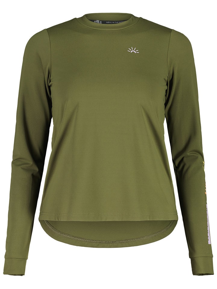 Функциональный лонгслив ErleM Maloja, хаки 
Функциональный лонгслив ErleM Maloja, хаки