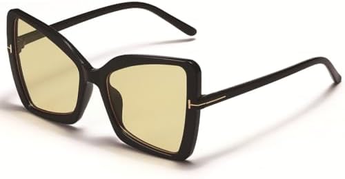 Солнцезащитные очки в ретро-стиле с крупной оправой для женщин, модные солнцезащитные очки увеличенной формы для мужчин с защитой от УФ-излучения UV400 MTZJH, Black Yellow
Солнцезащитные очки в ретро-стиле с крупной оправой для женщин, модные солнцезащитные очки увеличенной формы для мужчин с защитой от УФ-излучения UV400 MTZJH, Black Yellow