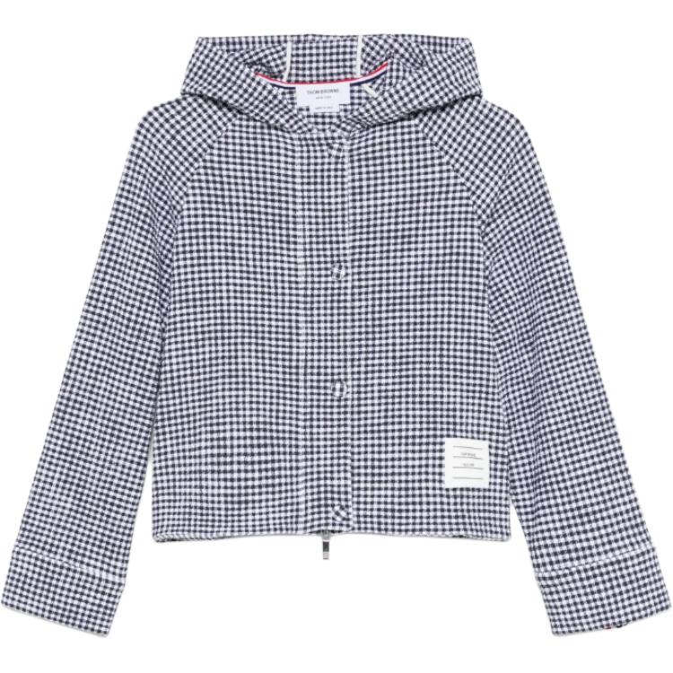 Твидовый жакет в клетку Thom Browne, синий
Твидовый жакет в клетку Thom Browne, синий