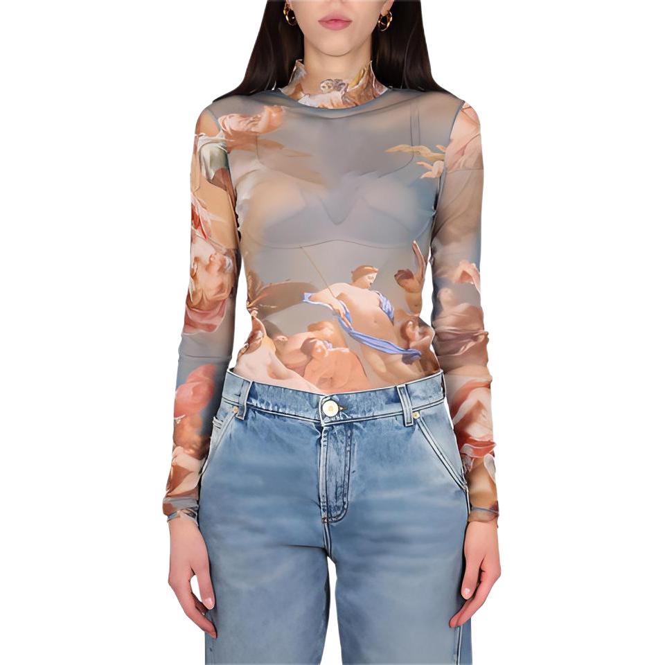 Топ с принтом неба с длинными рукавами из тюля BALMAIN, мультиколор
Топ с принтом неба с длинными рукавами из тюля BALMAIN, мультиколор