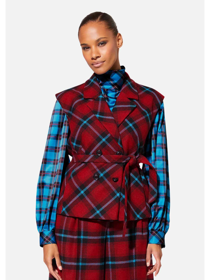 MADELEINE Блузка в клетку со стойкой, цвет морской сине-розовый / разноцветная
MADELEINE Блузка в клетку со стойкой, цвет морской сине-розовый / разноцветная