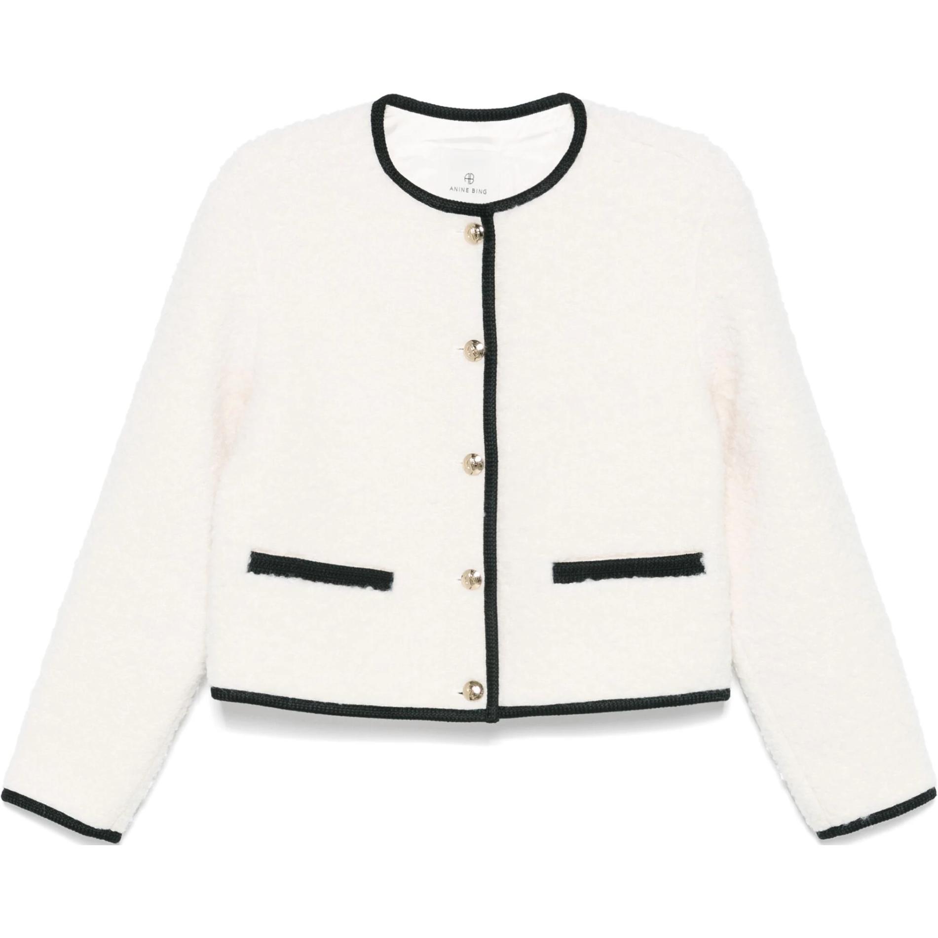 Anine Bing Пиджак с контрастной отделкой, White
Anine Bing Пиджак с контрастной отделкой, White