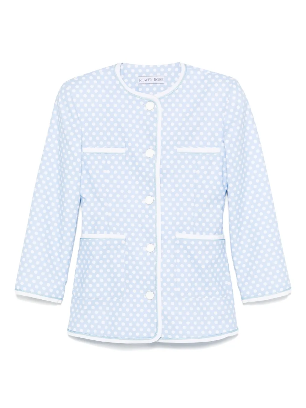 Жакет в горох Rowen Rose, синий 
Жакет в горох Rowen Rose, синий