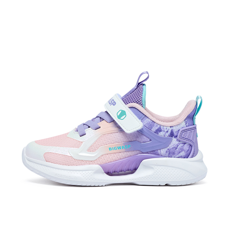 Кроссовки для бега для детей с противоскользящей подошвой, дышащие, легкие, с амортизацией BIG WASP, фиолетовый/розовый 
Кроссовки для бега для детей с противоскользящей подошвой, дышащие, легкие, с амортизацией BIG WASP, фиолетовый/розовый