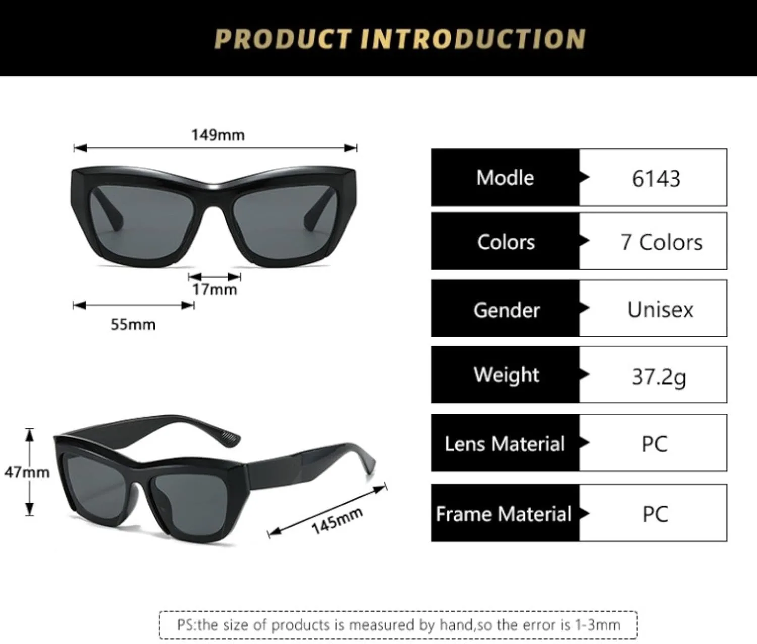 Солнцезащитные очки «кошачий глаз» для женщин и мужчин, винтажные, в маленькой оправе, классические, для активного отдыха, с защитой от УФ-излучения UV400 TVTBBVV, C3
Солнцезащитные очки «кошачий глаз» для женщин и мужчин, винтажные, в маленькой оправе, классические, для активного отдыха, с защитой от УФ-излучения UV400 TVTBBVV, C3