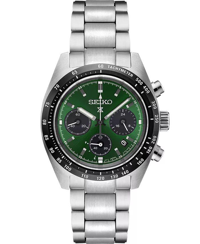 Мужские часы-хронограф Solar Prospex Speedtimer с браслетом из нержавеющей стали 39 мм Seiko
Мужские часы-хронограф Solar Prospex Speedtimer с браслетом из нержавеющей стали 39 мм Seiko