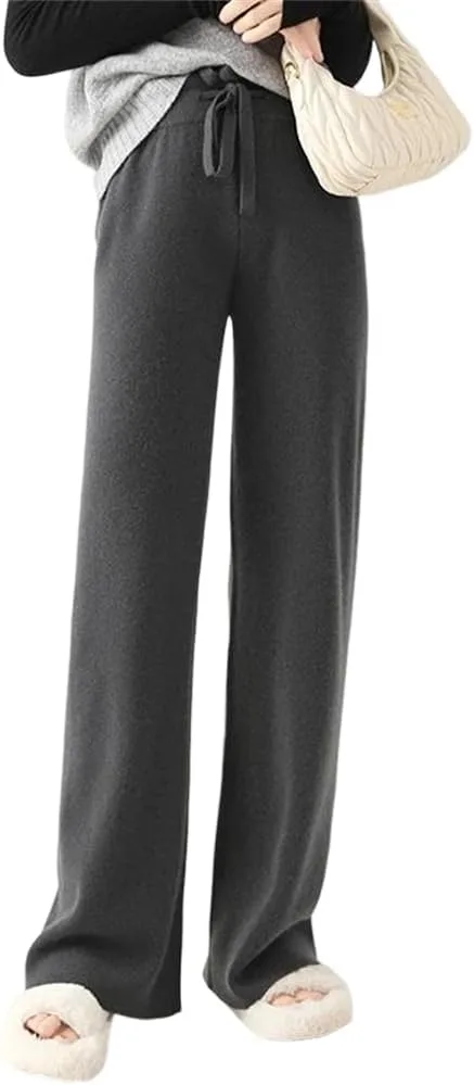 Женские брюки Merino Wool Wide-Leg с кулиской, утепленные вязаные на зиму
Женские брюки Merino Wool Wide-Leg с кулиской, утепленные вязаные на зиму