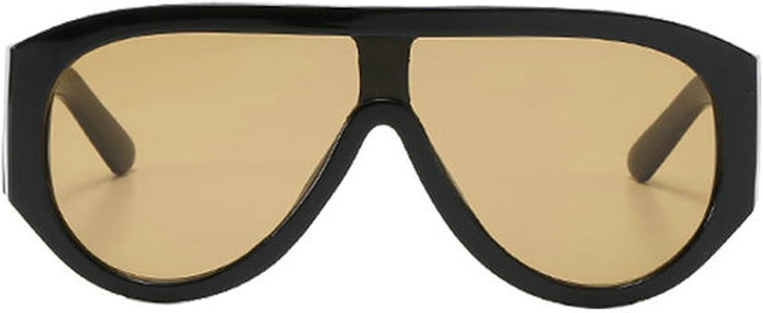 COTIA Модные солнцезащитные очки-пилот большого размера для женщин и мужчин, в стиле ретро с широкими дужками, модные квадратные, в стиле панк, солнцезащитные очки-очки, Tea
COTIA Модные солнцезащитные очки-пилот большого размера для женщин и мужчин, в стиле ретро с широкими дужками, модные квадратные, в стиле панк, солнцезащитные очки-очки, Tea