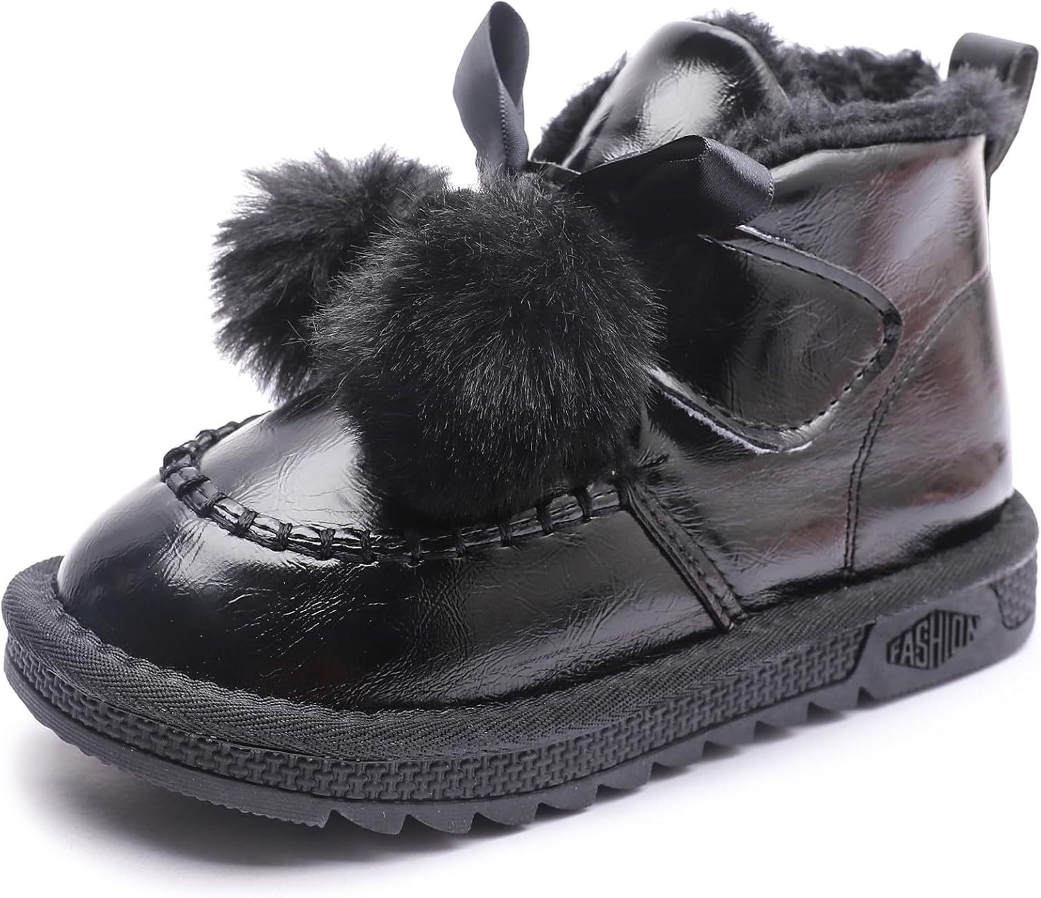 Детские зимние ботинки WUIWUIYU с помпонами, из искусственной кожи PU, на липучке, зимние ботильоны, Black
Детские зимние ботинки WUIWUIYU с помпонами, из искусственной кожи PU, на липучке, зимние ботильоны, Black
