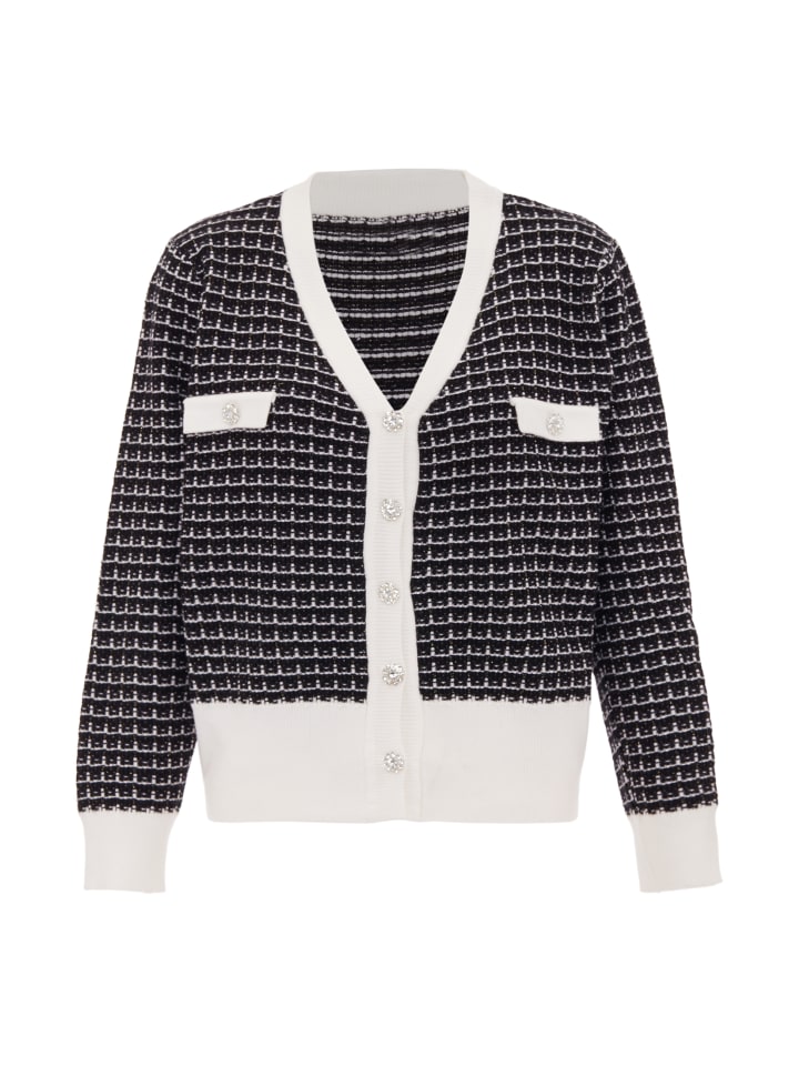 Женский кардиган из черной шерсти белого цвета faina
Женский кардиган из черной шерсти белого цвета faina