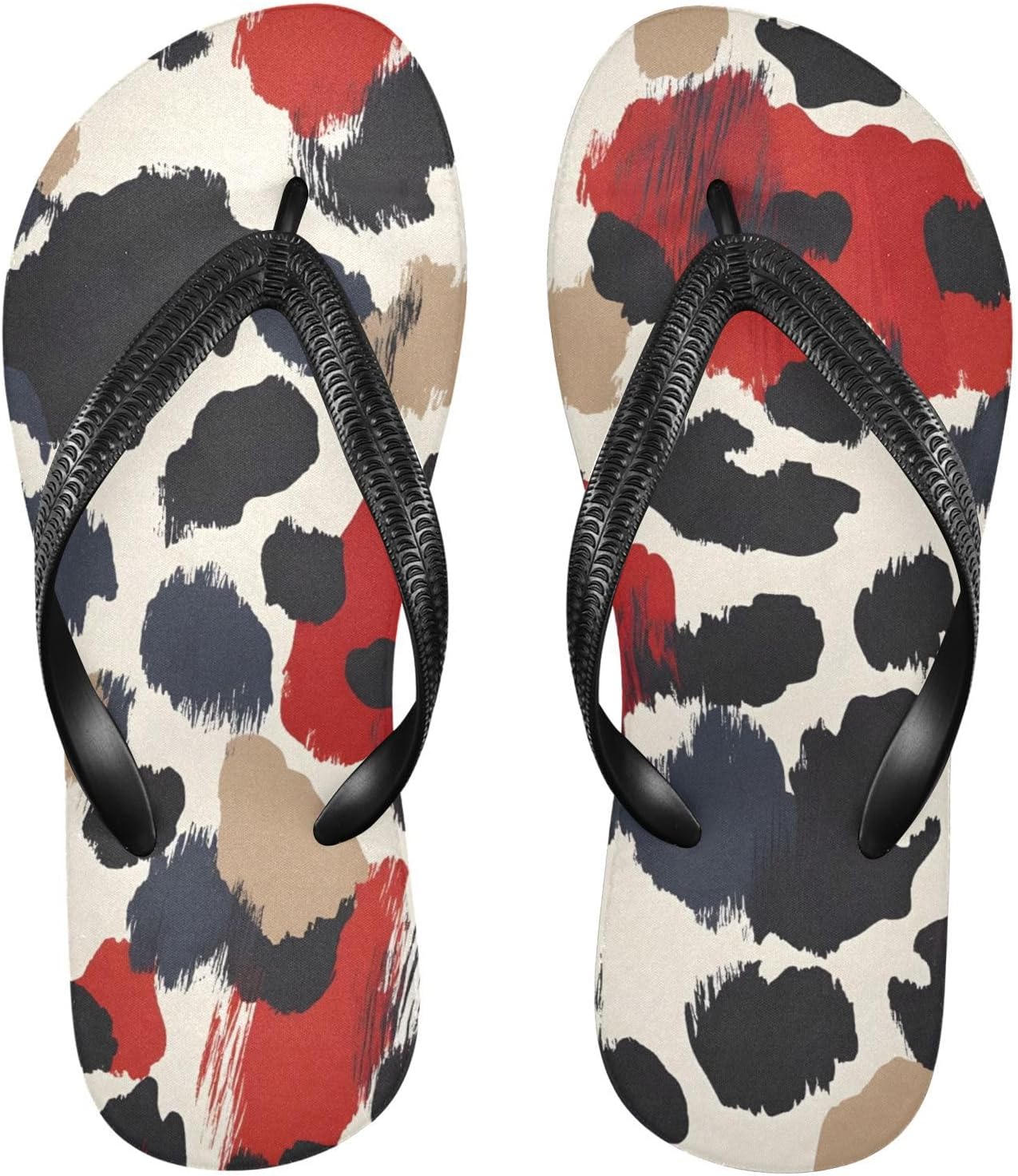 Женские и мужские пляжные шлепанцы с леопардовым принтом KFBE, красные, для лета и душа
Женские и мужские пляжные шлепанцы с леопардовым принтом KFBE, красные, для лета и душа