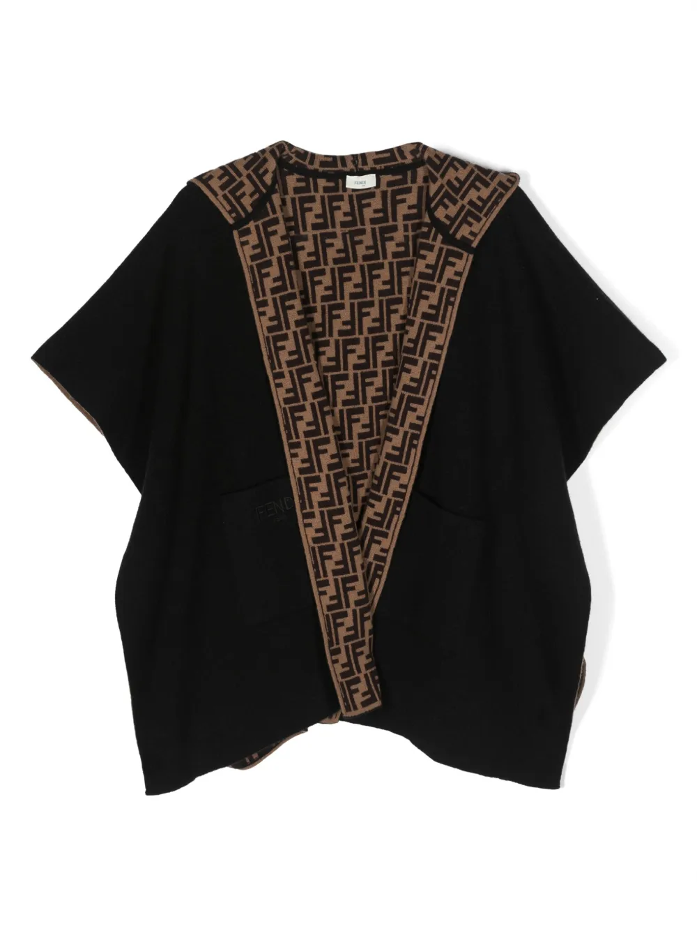 Кардиган с монограммой FENDI KIDS, черный
Кардиган с монограммой FENDI KIDS, черный