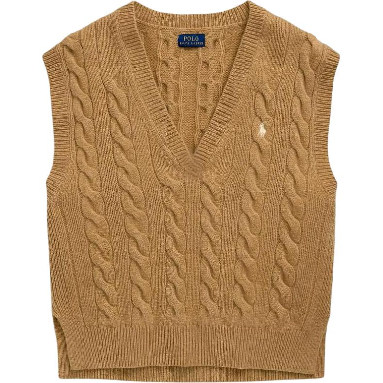 Свитер с v-образным вырезом и косой вязкой Polo Ralph Lauren, коричневый
Свитер с v-образным вырезом и косой вязкой Polo Ralph Lauren, коричневый