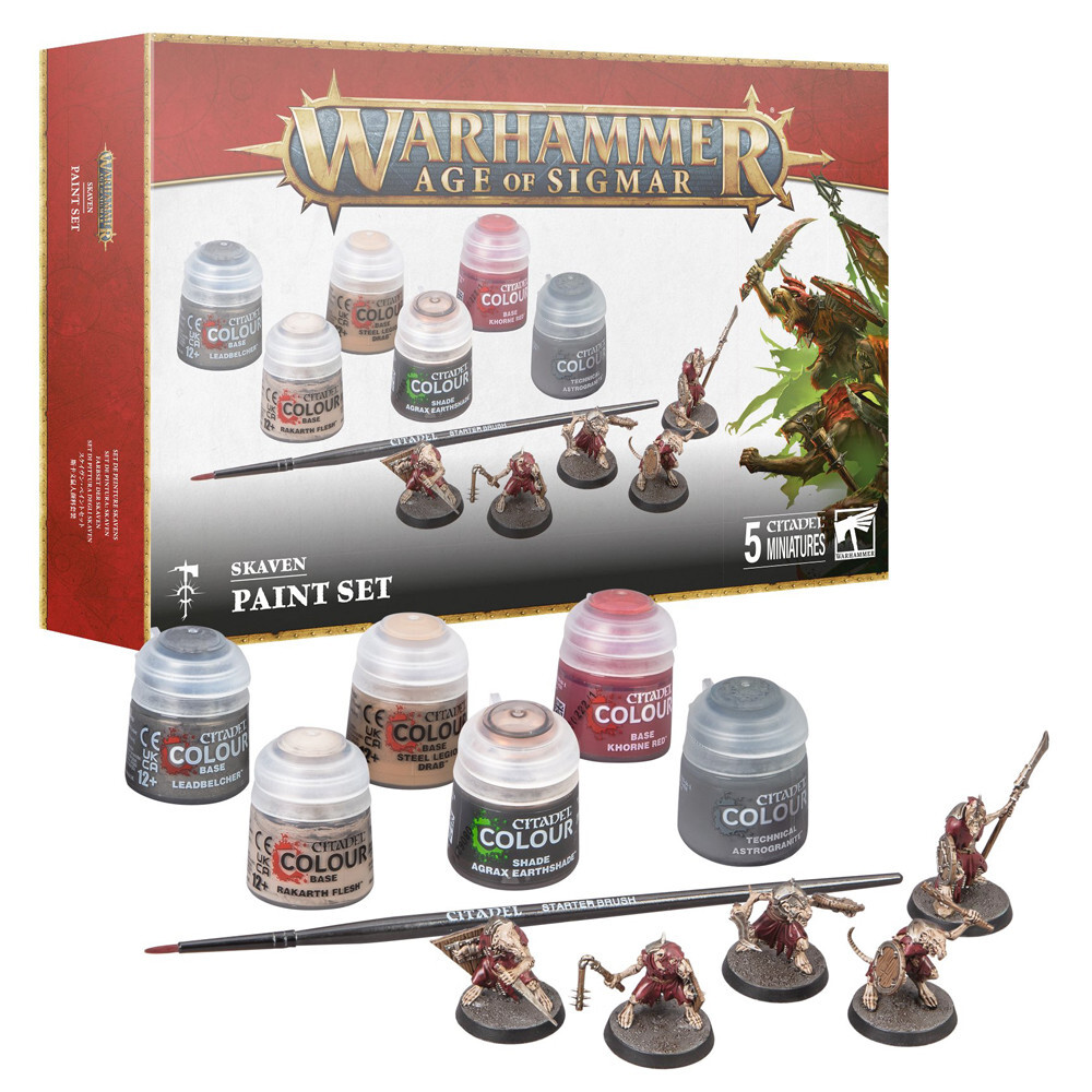 Миниатюра Games Workshop Age of Sigmar: Skaven - Paint Set
Миниатюра Games Workshop Age of Sigmar: Skaven - Paint Set