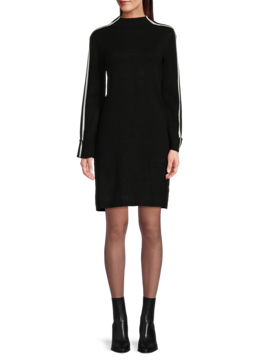 Платье-свитер мини с рукавами-крылышками Saks Fifth Avenue, черный/белый
Платье-свитер мини с рукавами-крылышками Saks Fifth Avenue, черный/белый