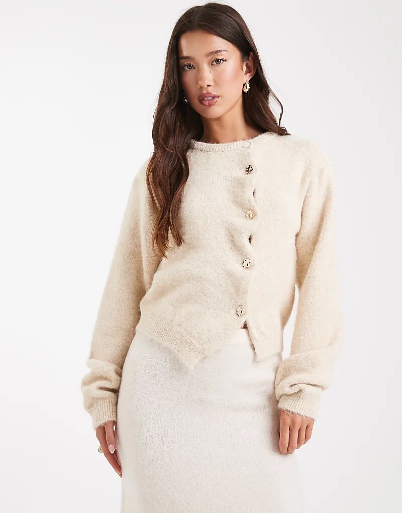 Асимметричный кардиган ASOS DESIGN с волнистым вырезом в цвете овсянки
Асимметричный кардиган ASOS DESIGN с волнистым вырезом в цвете овсянки