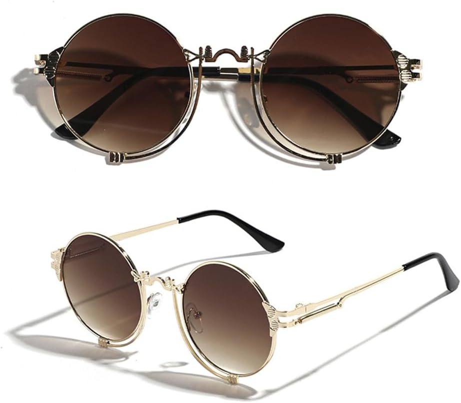 Ретро круглые солнцезащитные очки 2027 года для женщин и мужчин, винтажные солнцезащитные очки с защитой от УФ-излучения UV400 для использования на открытом воздухе MTZJH, 4
Ретро круглые солнцезащитные очки 2027 года для женщин и мужчин, винтажные солнцезащитные очки с защитой от УФ-излучения UV400 для использования на открытом воздухе MTZJH, 4