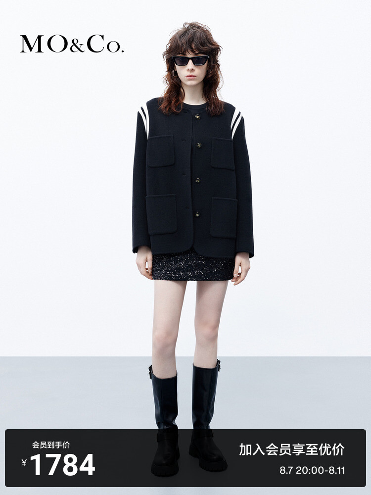 Куртка двусторонняя Moco с круглым вырезом, черный
Куртка двусторонняя Moco с круглым вырезом, черный